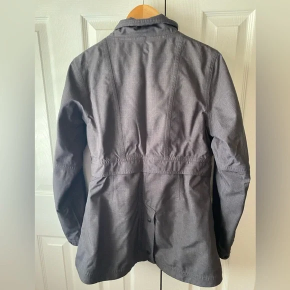 iridēon Gray Heather Herringbone Wind Breaker Utility Equestrian Jacket SZ M - Picture 2 of 11